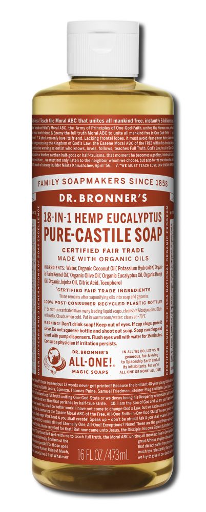 Dr. Bronner's Eucalyptus Pure-Castile Magic Liquid Soap - 16 fl oz