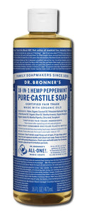 Dr. Bronner's Peppermint Pure-Castile Magic Liquid Soap - 16 fl oz