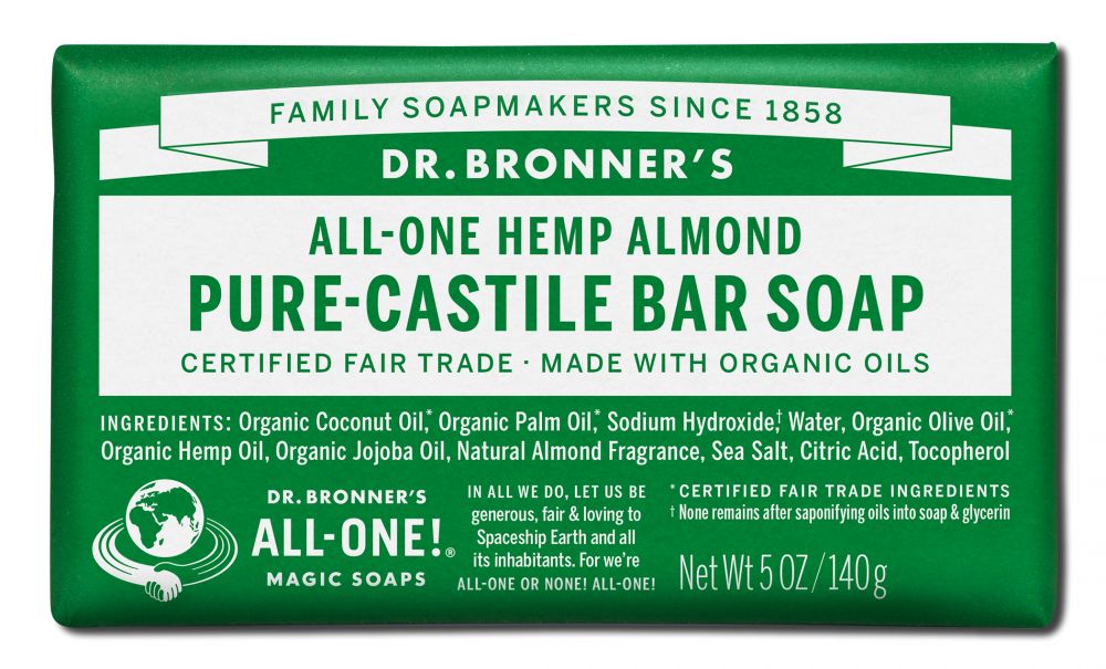 Dr. Bronner's Almond Pure-Castile Magic Bar Soap - 5 oz