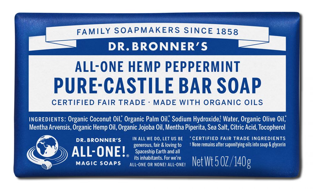 Dr. Bronner's Peppermint Pure-Castile Magic Bar Soap - 5 oz