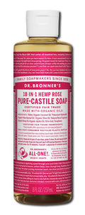 Dr. Bronner's Rose Pure-Castile Magic Liquid Soap - 8 fl oz