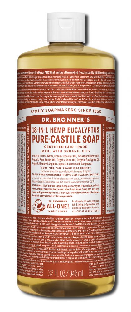 Dr. Bronner's Eucalyptus Pure-Castile Magic Liquid Soap - 32 fl oz