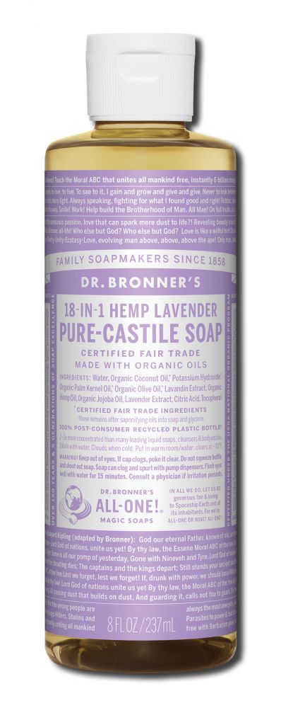 Dr. Bronner's Lavender Pure-Castile Magic Liquid Soap - 8 fl oz