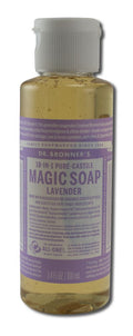 Dr. Bronner's Lavender Pure-Castile Magic Liquid Soap - 3.4 fl oz