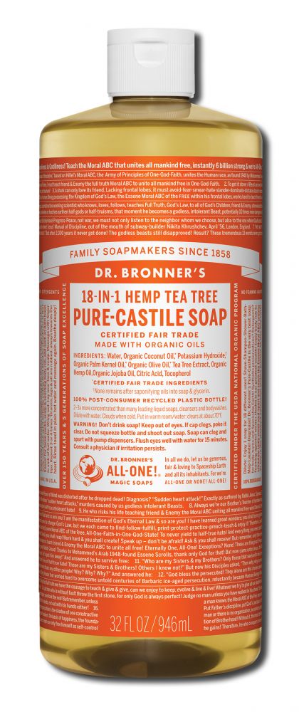 Dr. Bronner's Tea Tree Pure-Castile Magic Liquid Soap - 32 fl oz