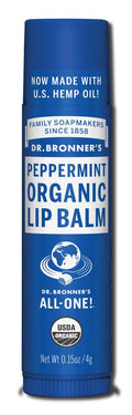 Dr. Bronner's Peppermint Organic Lip Balm - 0.15 oz
