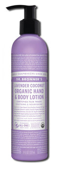 Dr. Bronner's Lavender Coconut Organic Hand & Body Lotion - 8 fl oz