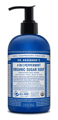 Dr. Bronner's Peppermint Organic Sugar Soap - 12 fl oz