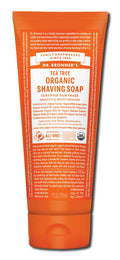Dr. Bronner's Tea Tree Organic Shaving Soap - 7 oz