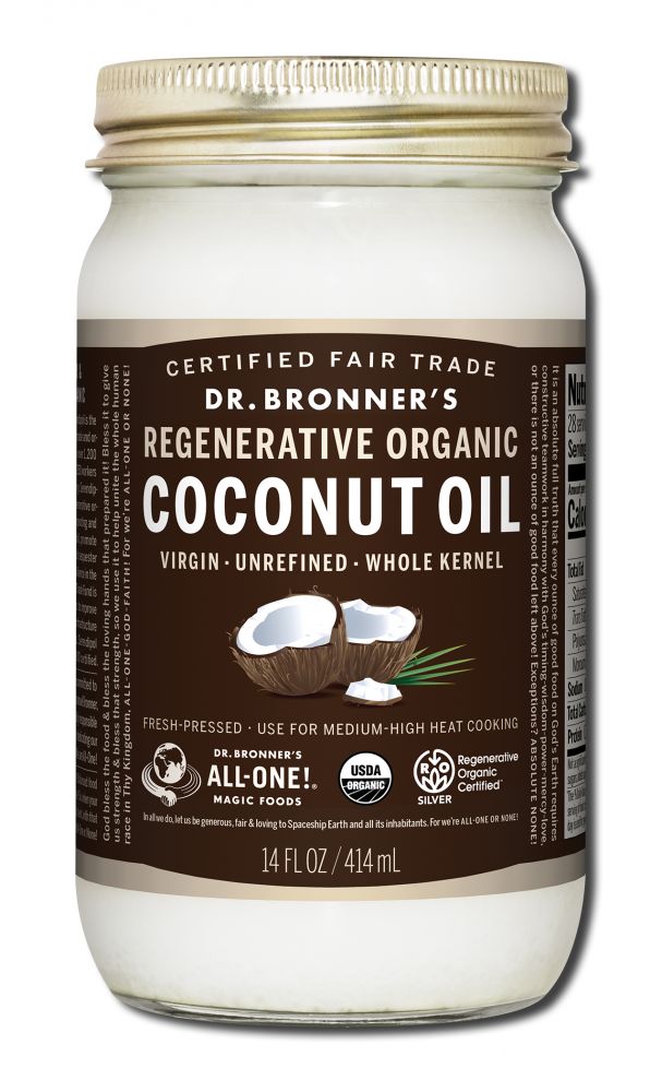 Dr. Bronner's Whole Kernel Organic Virgin Coconut Oil - 14 fl oz