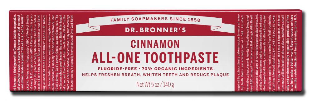 Dr. Bronner's Cinnamon All-One Toothpaste - 5 oz