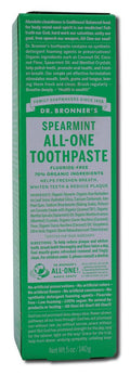 Dr. Bronner's Spearmint All-One Toothpaste - 5 oz
