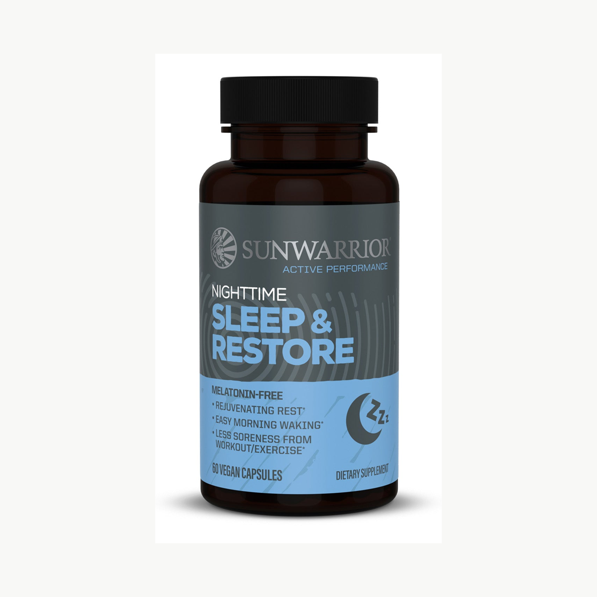 Sunwarrior Active Performance Sleep & Restore 60 Caps official front image