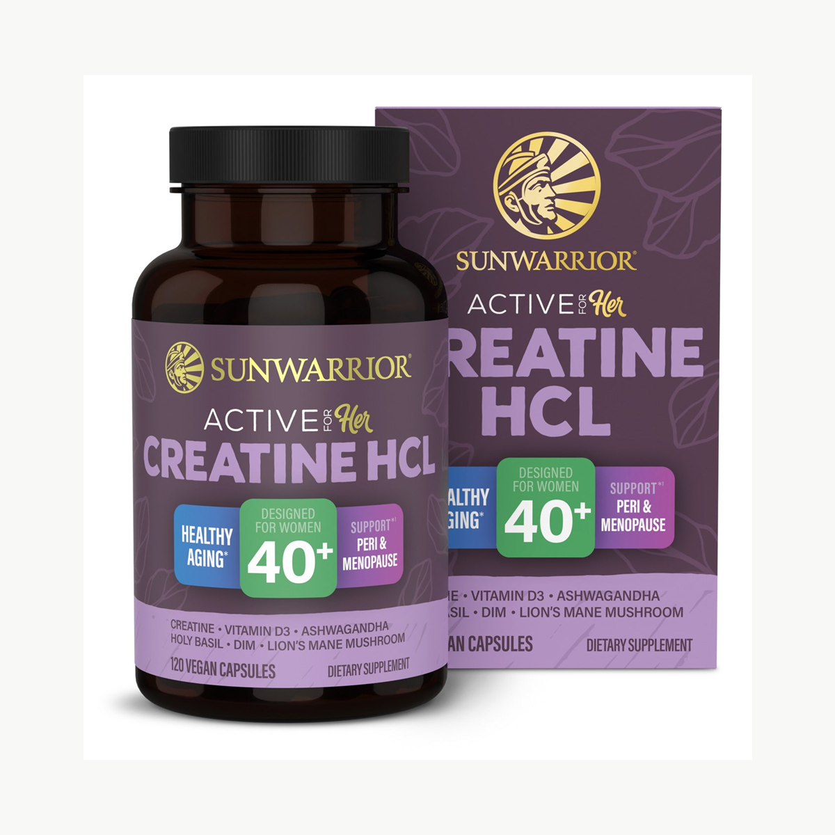 Sunwarrior Active Creatine for Her 40+ 120 Caps official front image