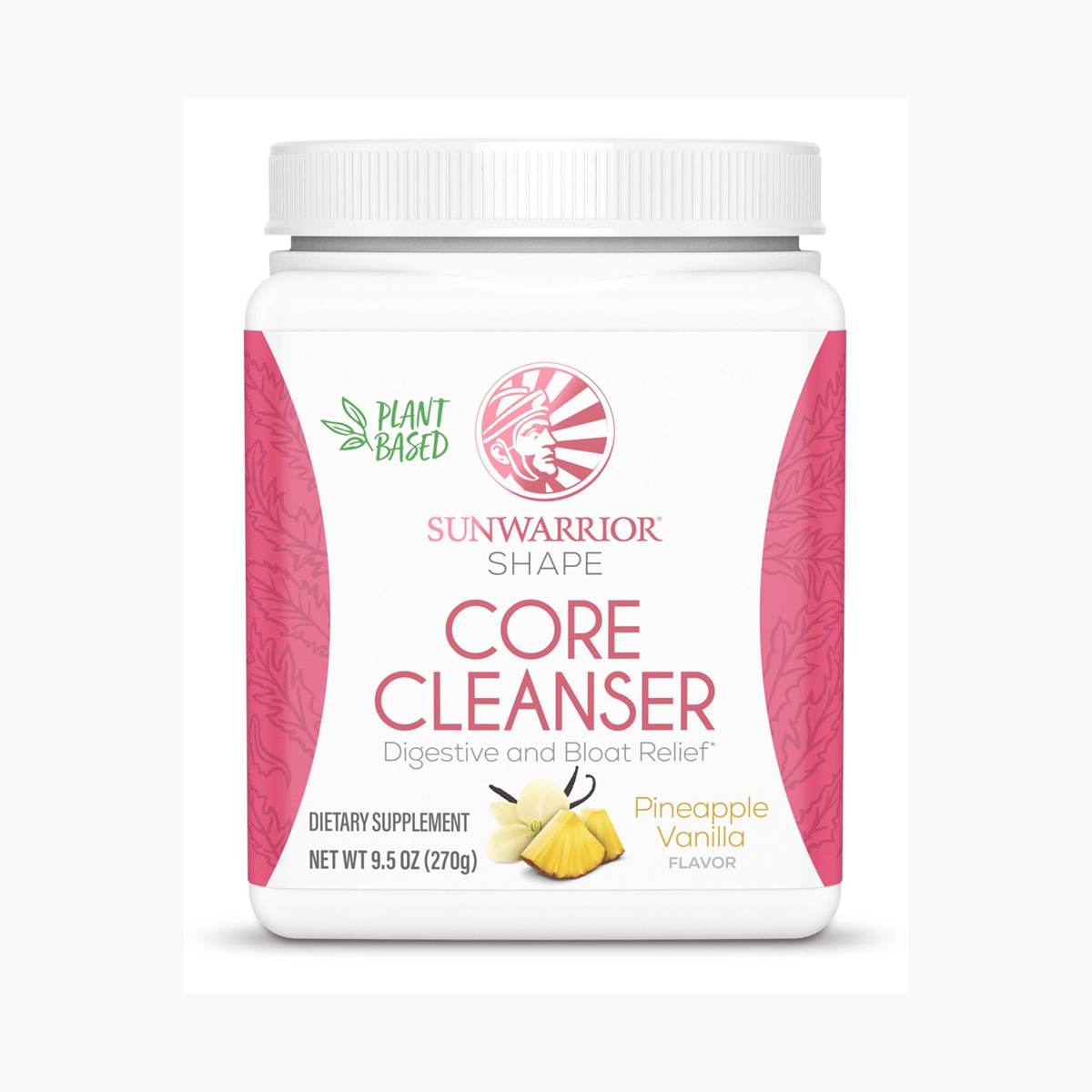 Sunwarrior Core Cleaner Pineapple Vanilla 270g official front image
