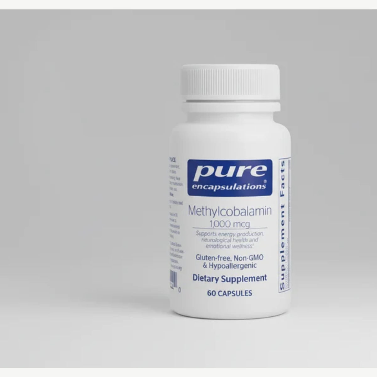 Pure Encapsulations Methylcobalamin 1,000 mcg - 60 Capsules front label