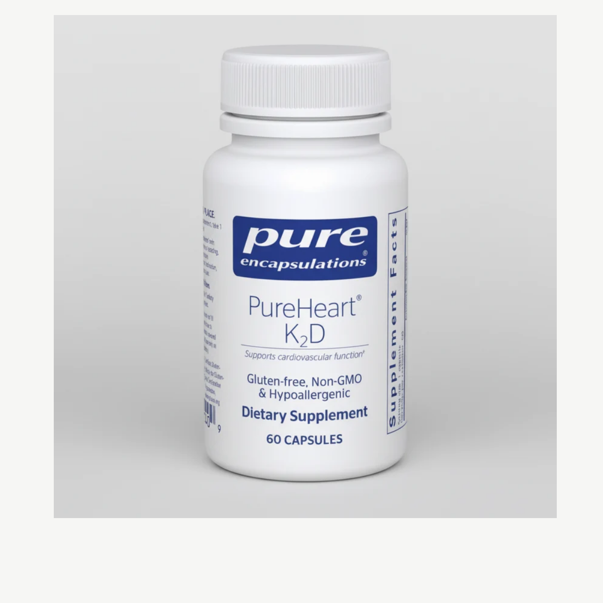 Pure Encapsulations PureHeart K2D - 60 Capsules front label