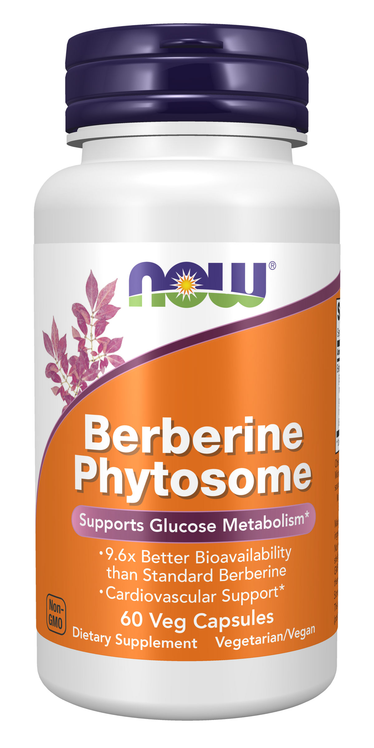 NOW Foods Berberine Phytosome - 60 Veg Capsules front package image