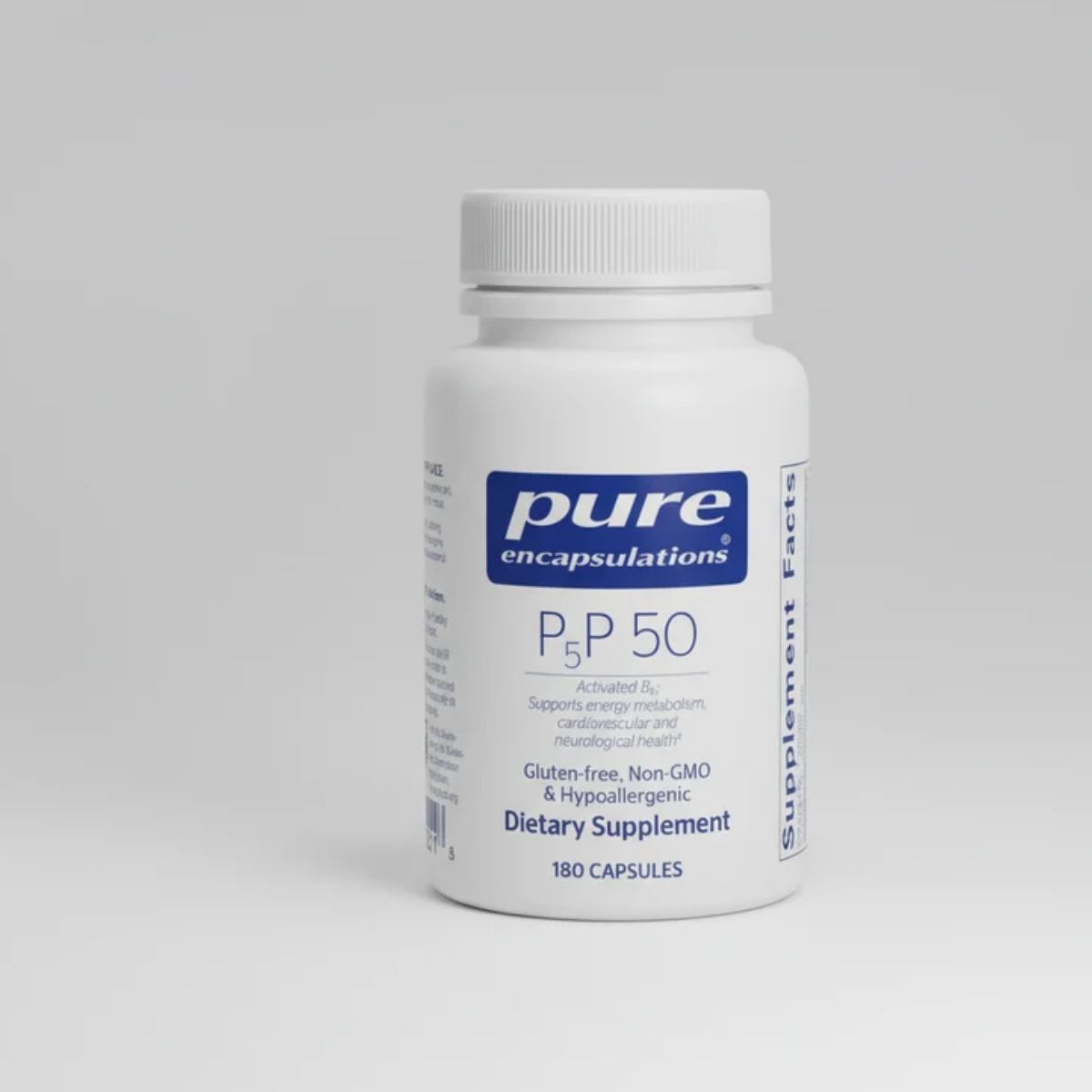 Pure Encapsulations P-5-P 50 (Activated B6) - 180 Capsules front label