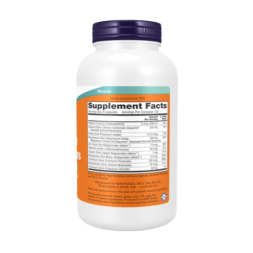NOW Foods Full Spectrum Mineral Caps 240 Capsules | Complete Minerals Value