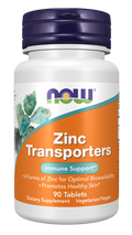 NOW Foods Zinc Transporters - 90 Tablets front package image