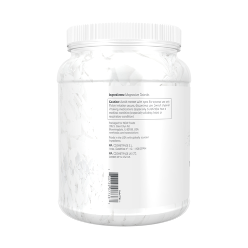 NOW Solutions Magnesium Flakes 54 oz | Bulk Bath Soak