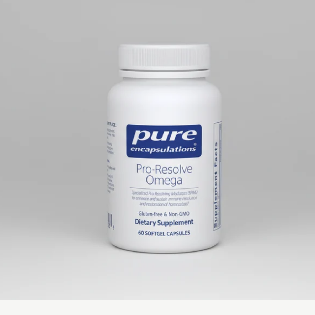 Pure Encapsulations Pro-Resolve Omega - 60 Softgel Capsules front label