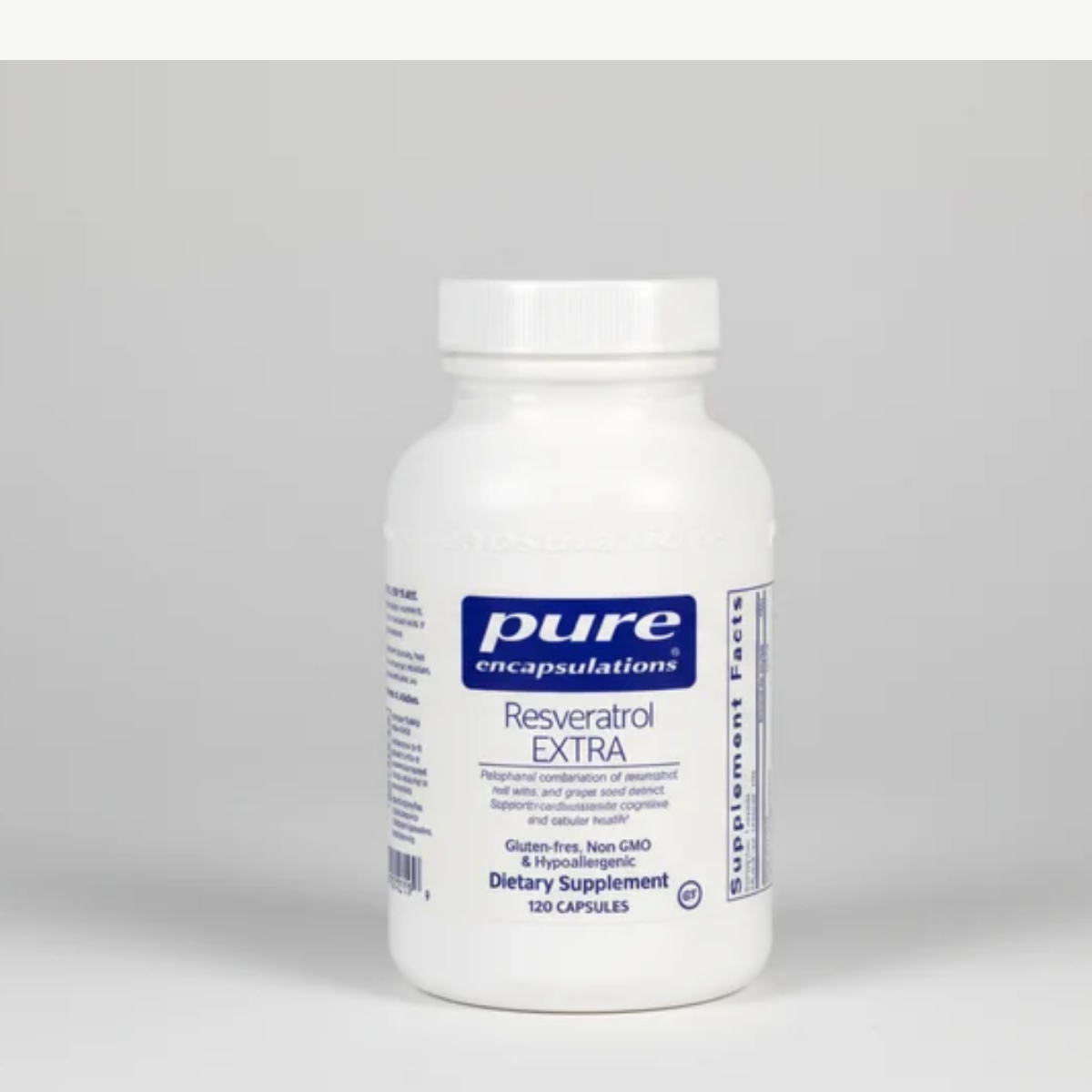 Pure Encapsulations Resveratrol EXTRA - 120 Capsules front label