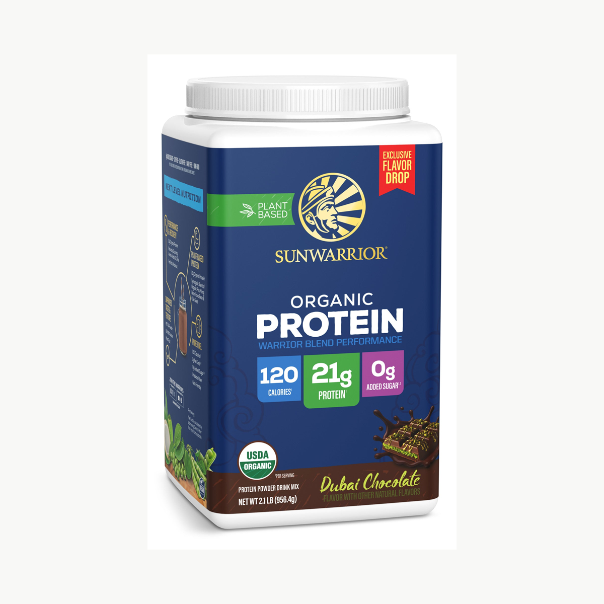 Sunwarrior Warrior Blend Performance Dubai Chocolate 956.48g official front image