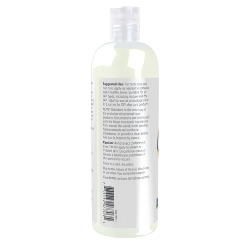 NOW Solutions Liquid Coconut Oil 16 oz | Fractionated Carrier Oil | NOW Foods