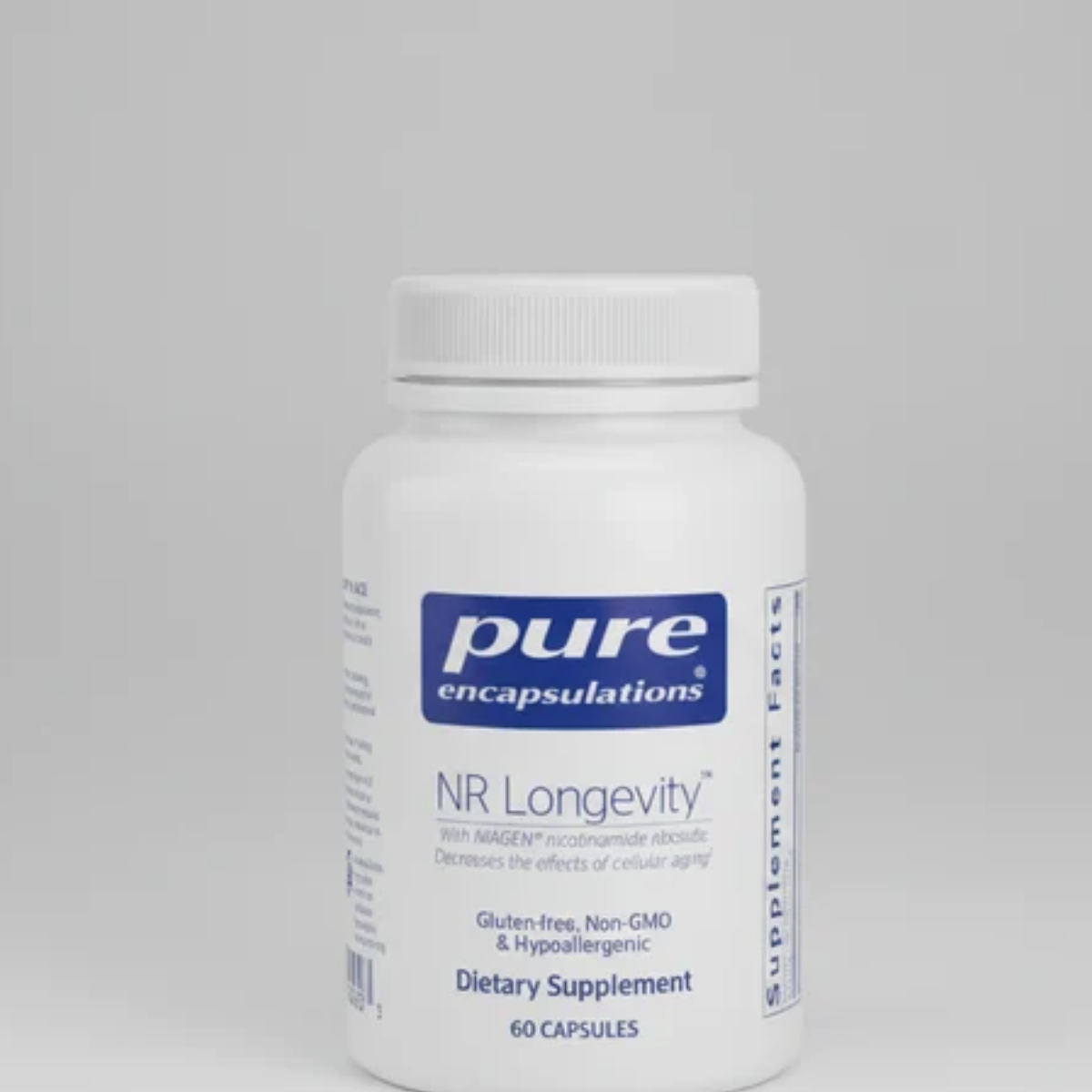 Pure Encapsulations NR Longevity - 60 Capsules front label