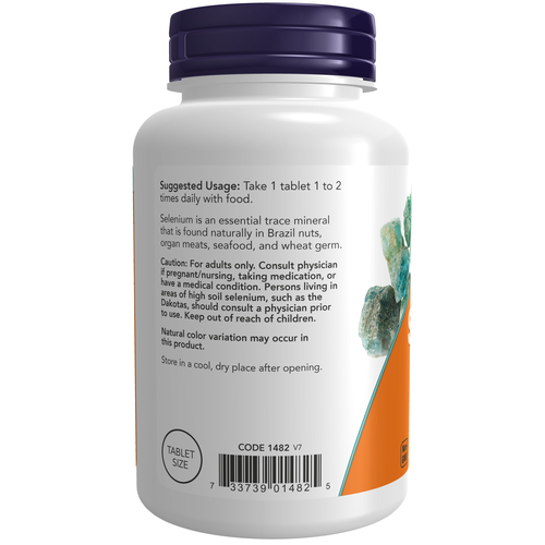 NOW Foods Selenium 100 mcg | 250 Tablets | Best Value Size