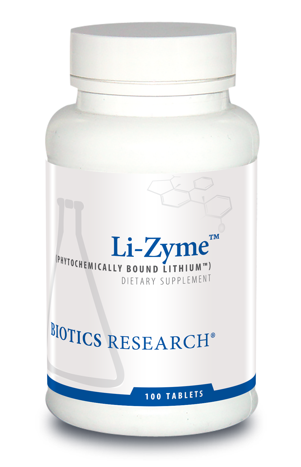 Li-Zyme™ (Lithium) by Biotics Research - 100 Tablets