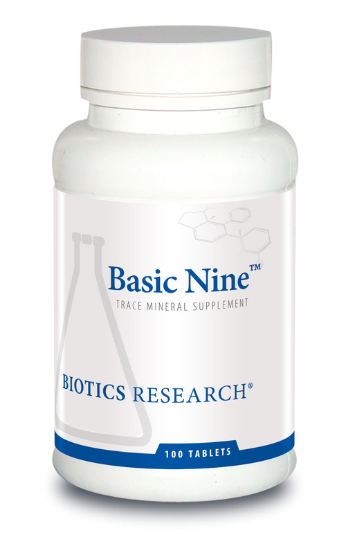 Biotics Research Basic Nine™ (Rare Trace Elements) - 100 Tablets front package image