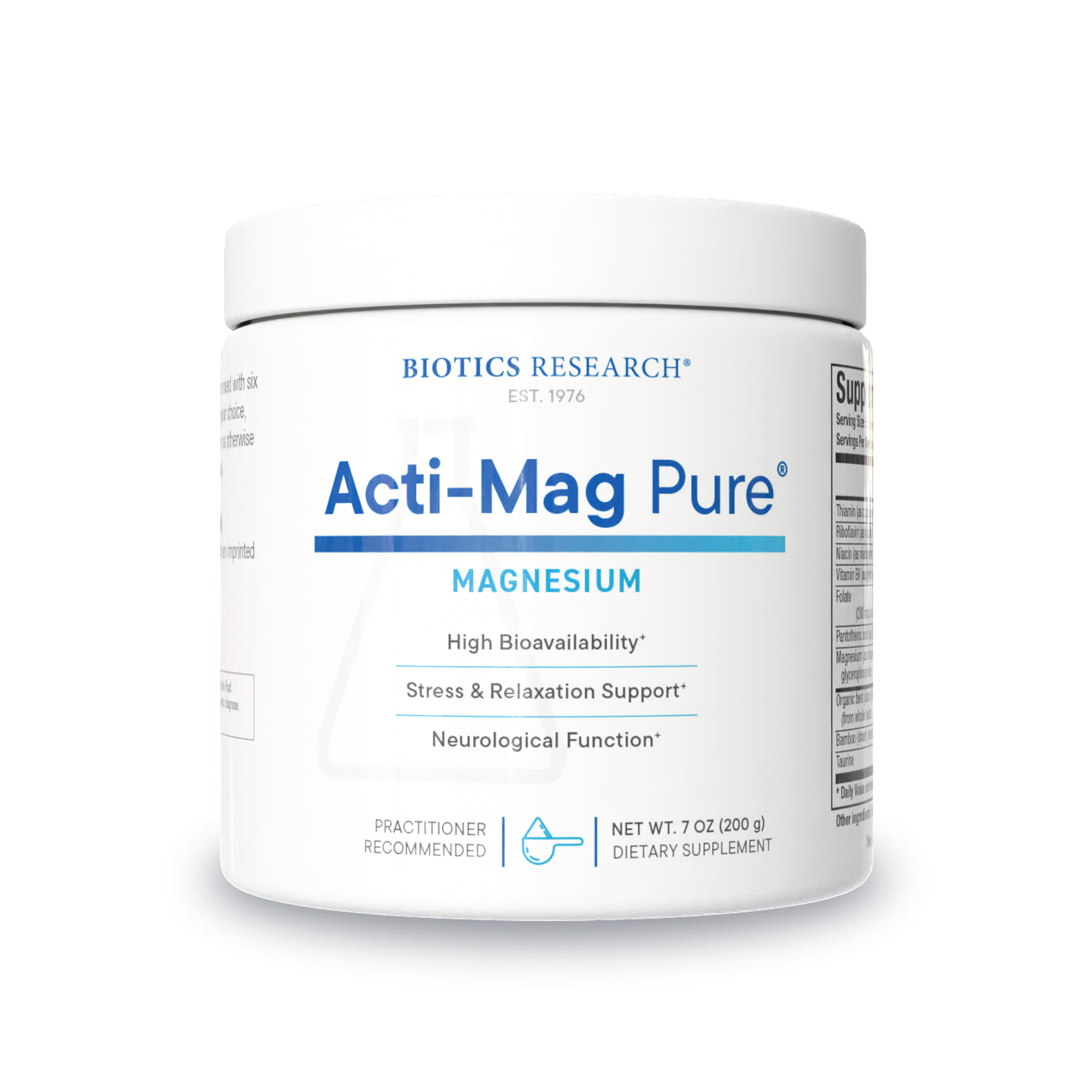 Biotics Research Acti-Mag Pure, Unflavored - 7 oz product image