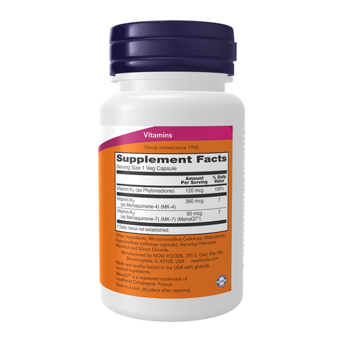 NOW Foods MK-7 Plus with K1 & MK-4 90 VCaps
