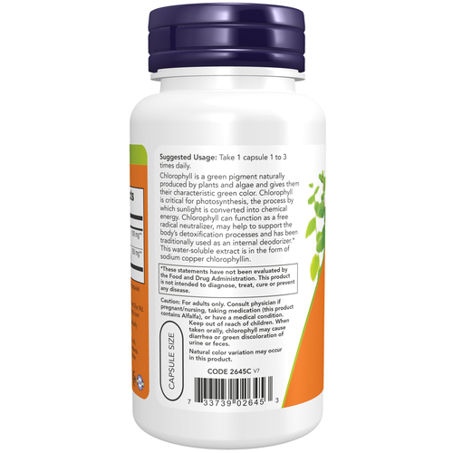 NOW Foods Chlorophyll 100 mg 90 Veg Capsules