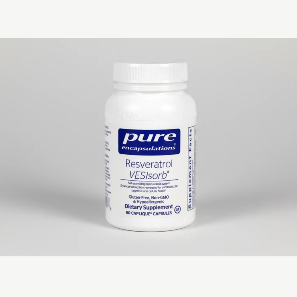 Pure Encapsulations Resveratrol VESIsorb - 90 Caplique Capsules front label