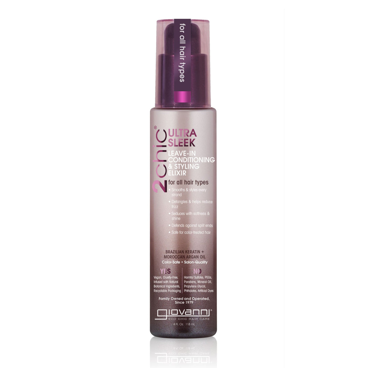 Giovanni 2chic Ultra-Sleek Leave-In Conditioning & Styling Elixir — 4 oz