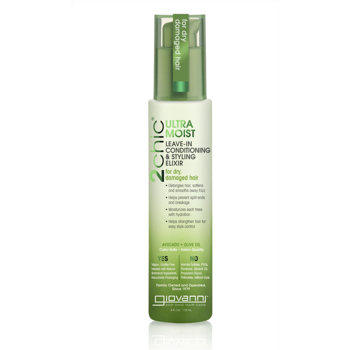 Giovanni 2chic Ultra-Moist Leave-In Conditioning & Styling Elixir — 4 oz