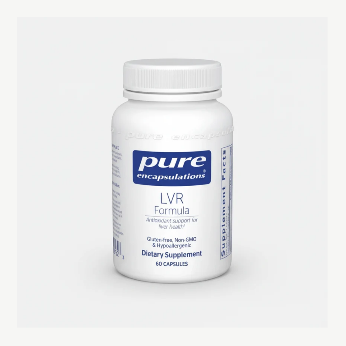 Pure Encapsulations LVR Formula - 60 Capsules front label