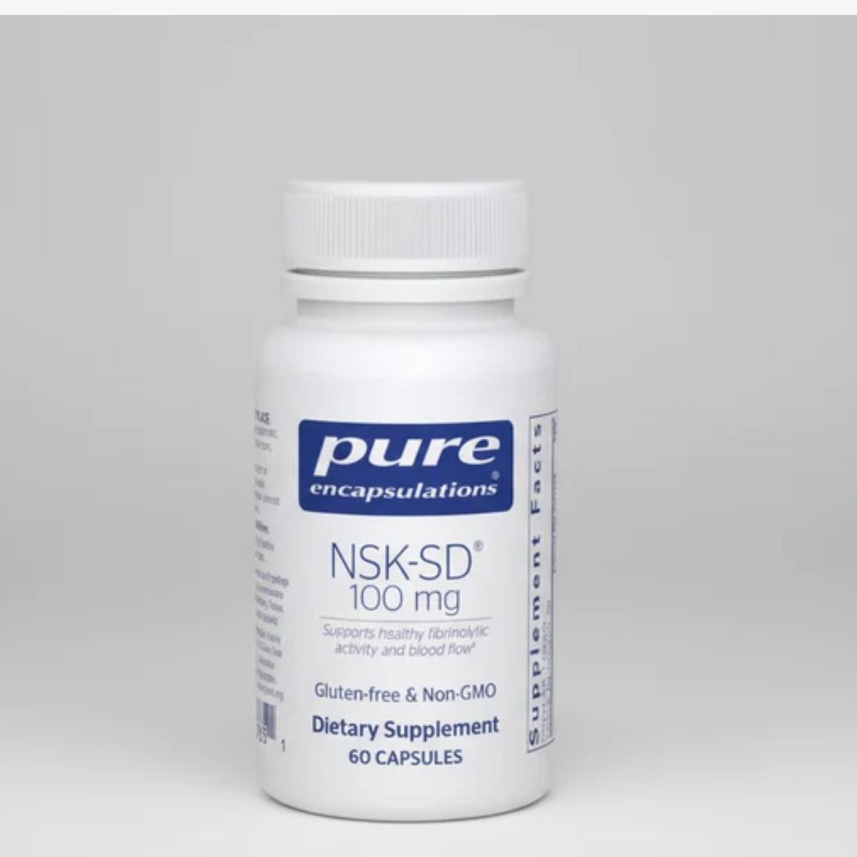 Pure Encapsulations NSK-SD (Nattokinase) 100 mg - 60 Capsules front label