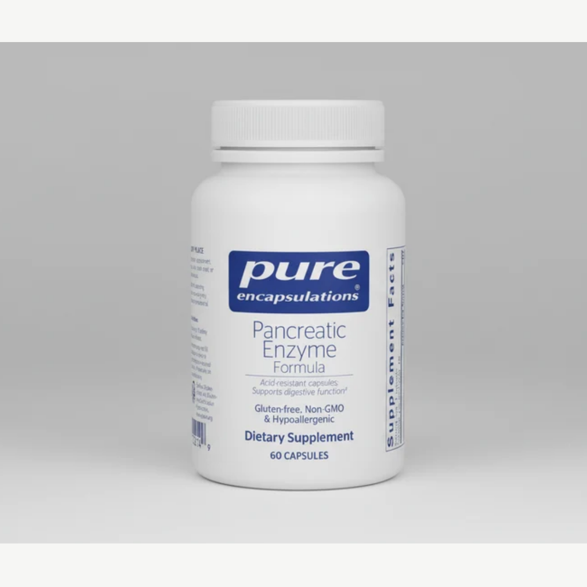 Pure Encapsulations Pancreatic Enzyme Formula - 60 Capsules front label
