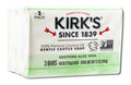 Kirk's Aloe Vera Castile Bar Soap 3 x 4 oz package