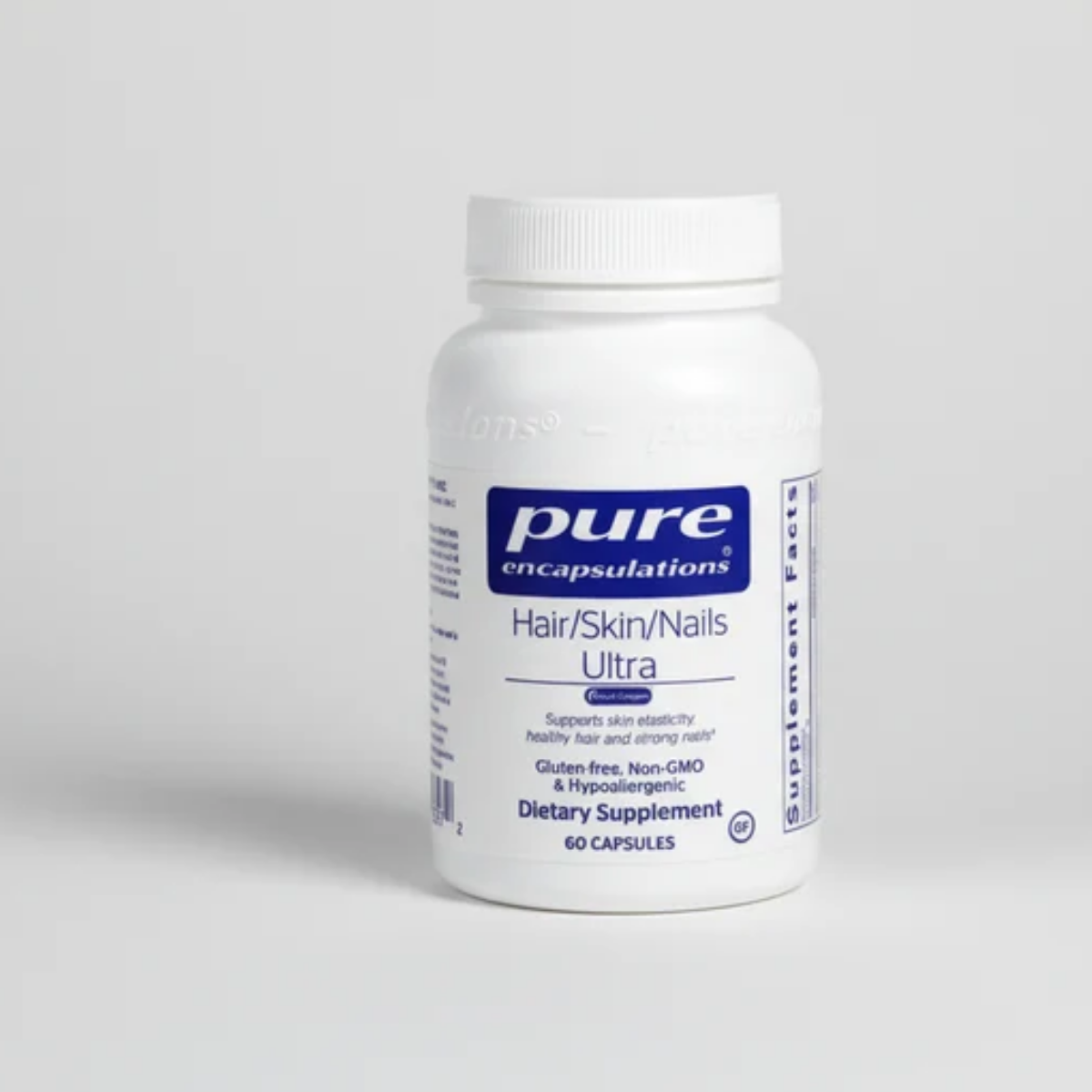 Pure Encapsulations Hair/Skin/Nails Ultra - 60 Capsules front label