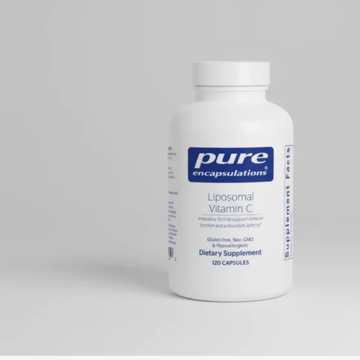 Pure Encapsulations Liposomal Vitamin C - 120 Capsules front label