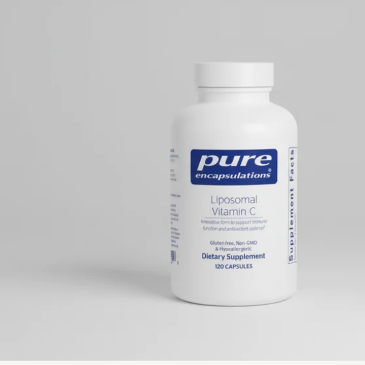 Pure Encapsulations Liposomal Vitamin C - 120 Capsules front label