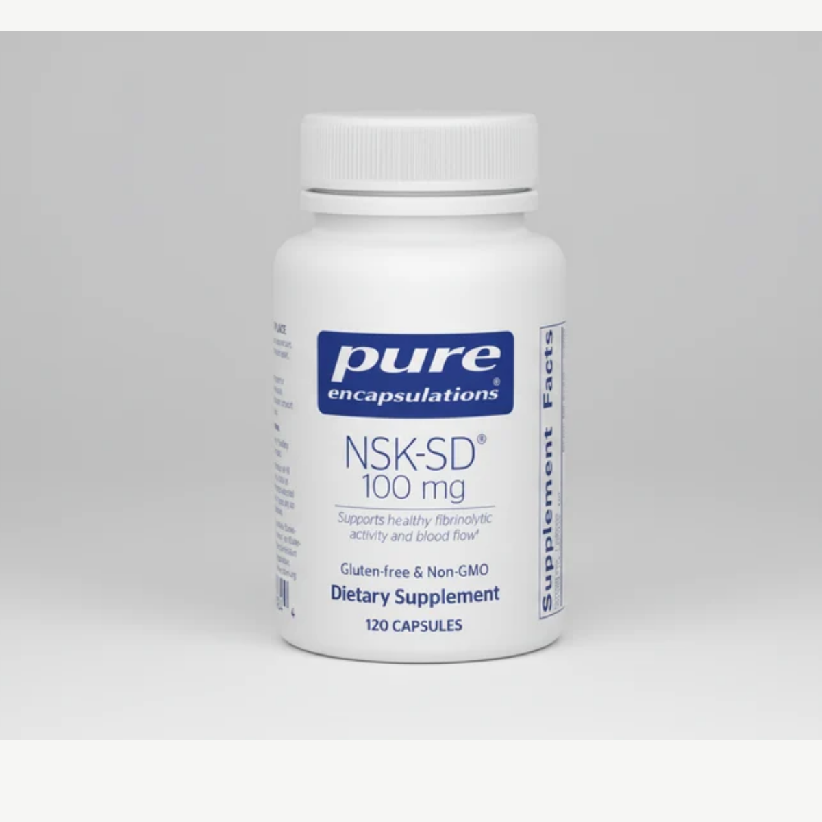 Pure Encapsulations NSK-SD (Nattokinase) 100 mg - 120 Capsules front label