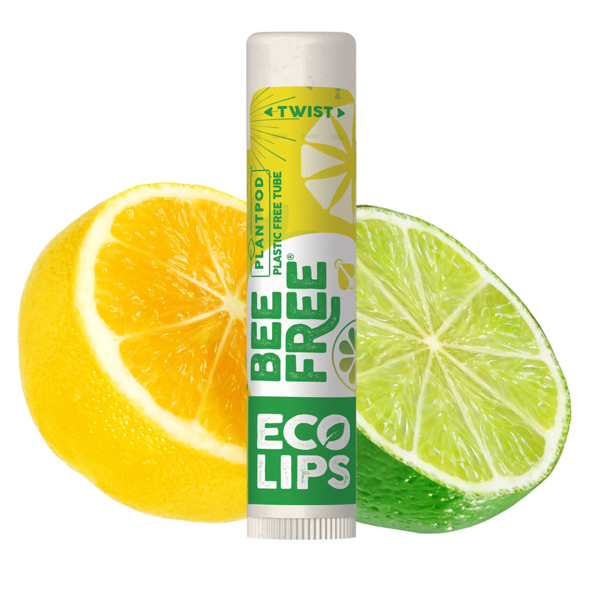 Eco Lips Bee Free Lemon Lime Vegan Lip Balm, 0.15 oz
