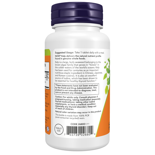 NOW Foods Kelp 150 mcg 200 Tablets | Natural Iodine Source product image 3